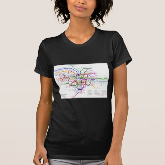 Tokio Metro Map T-shirt (Voorkant)