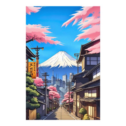 Tokio Mt Fuji Foto Afdruk (Voorkant)