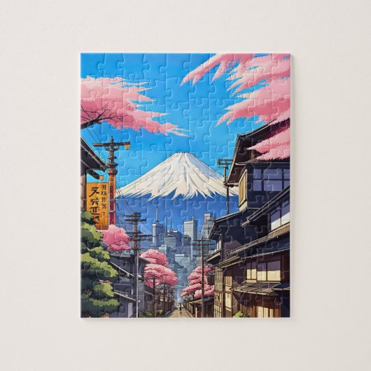 Tokio Mt Fuji  Legpuzzel (Verticaal)