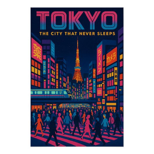 Tokio – Neon Metropolis Perfect Poster (Voorkant)