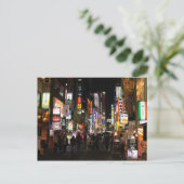Tokio neons, nacht Japan Briefkaart (Staand voorkant)