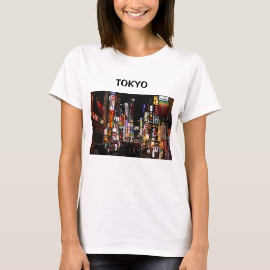 Tokio neons, nacht Japan T-shirt (Voorkant)