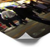 Tokio neons Shinjuku bij nacht Poster (Hoek)