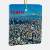 Tokio Panoramiek kerstversiering Keramisch Ornament (Rechts)