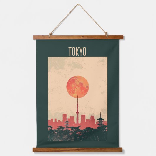 Tokio, Parijs. Mumbai Hangend Wandkleed (Voorkant)