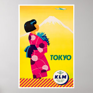 Tokio Reisposter Japanse Kunst KLM Poster