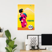 Tokio Reisposter Japanse Kunst KLM Poster (Thuiskantoor)