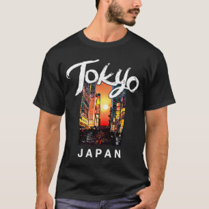 Tokio reizen op zonsondergang in Japan T-shirt