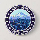 Tokio Ronde Button 7,6 Cm (Voorkant)