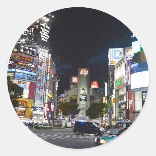 Tokio Ronde Sticker (Voorkant)