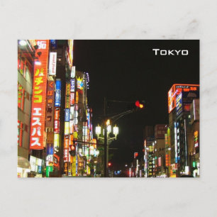 Tokio 's nachts briefkaart