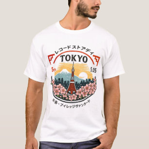Tokio Sakura Skyline T-shirt