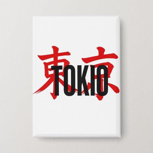 Tokio samoerai button (Voorkant)