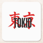 Tokio samurai kartonnen onderzetters (Voorkant)