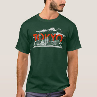 Tokio Skyline Japan Kunst MtFuji Skytree Shinkanse T-shirt