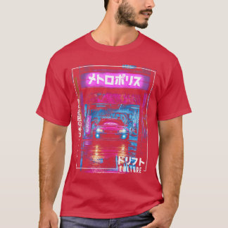 Tokio Stad Retro Synthwave Racen Japan Tokio T-shirt