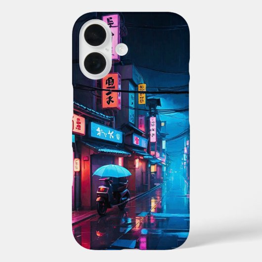 Tokio Straat 's Nachts LoFi Kunst Case-Mate iPhone Case (Achterkant)
