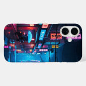 Tokio Straat 's Nachts LoFi Kunst Case-Mate iPhone Case (Achterkant (horizontaal))