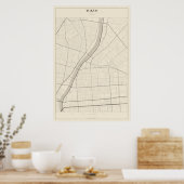 Tokio Straatkaart Poster (Keuken)