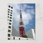 tokio-toren rood briefkaart (Voorkant)