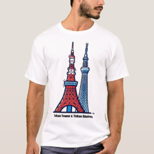 Tokio Toren & Tokyo Skytree T-shirt