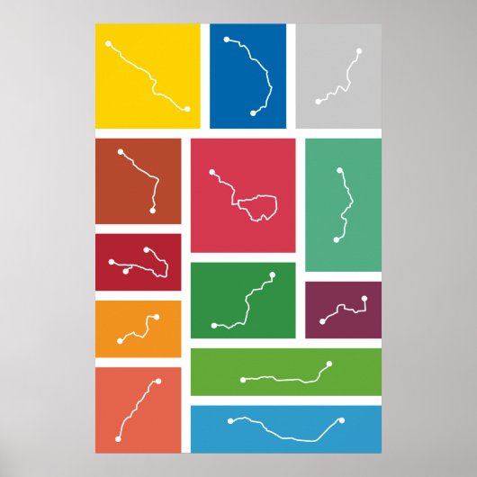 Tokio - Transit Palettes Poster (Voorkant)