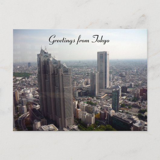 tokio uitzicht hoog briefkaart (Voorkant)