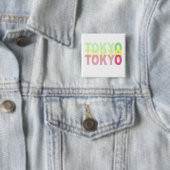 Tokio Vierkante Button 5,1 Cm (In situ)