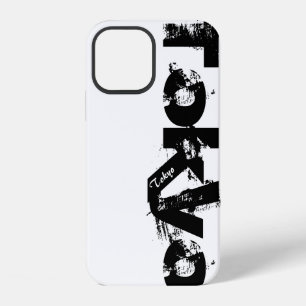 Tokio - Zwart en wit jonge moderne stijl case-Ma iPhone 12 Hoesje