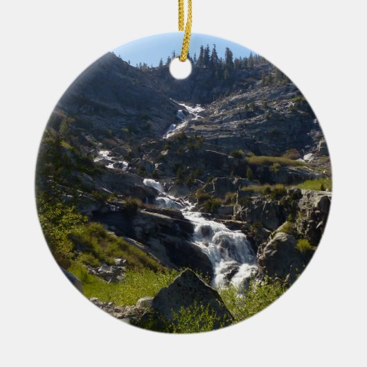 Tokopah Falls I in Sequoia National Park Keramisch Ornament (Voorkant)
