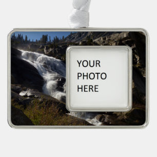 Tokopah Falls II in Sequoia National Park Verzilverd Omlijst Ornament