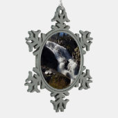 Tokopah Herfst II in het Nationaal Park Sequoia Tin Sneeuwvlok Ornament (Links)