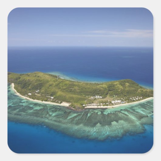 Tokoriki Island, Mamanuca Islands, Fiji Vierkante Sticker (Voorkant)