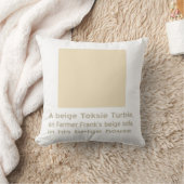Toksie Turbie Beige op Beige Kussen (Deken)