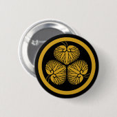 Tokugawa heemst 1(eerste,2e,3e)33 ronde button 5,7 cm (Voorkant /achterkant)
