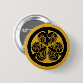 Tokugawa heemst 7(6e Ienobu)35 Ronde Button 5,7 Cm (Voorkant /achterkant)