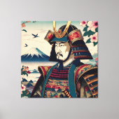 Tokugawa Ieyasu: Ukiyo-E meesterwerk Canvas Afdruk (Voorkant)