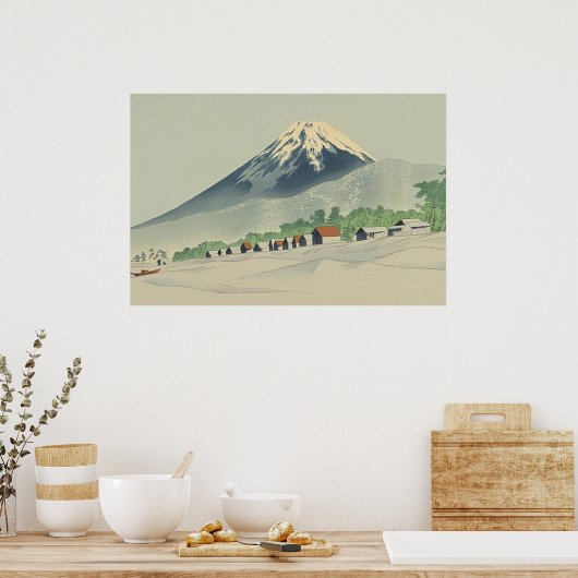 Tokuriki Tomikichiro 36 Uitzichten Fuji Art Japan Poster (Keuken)