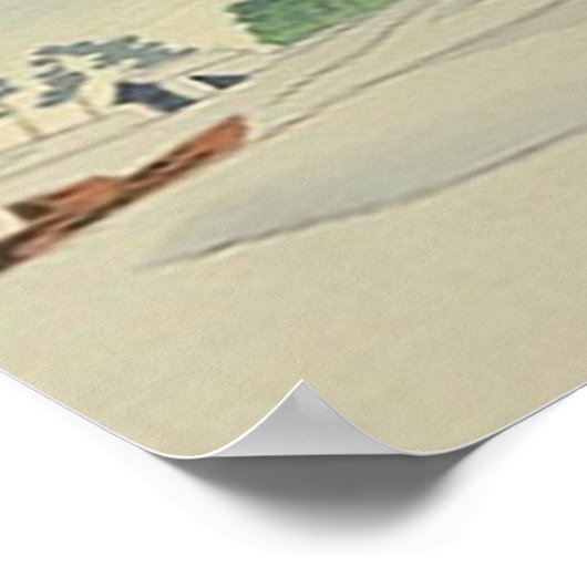 Tokuriki Tomikichiro 36 Uitzichten Fuji Art Japan Poster (Hoek)