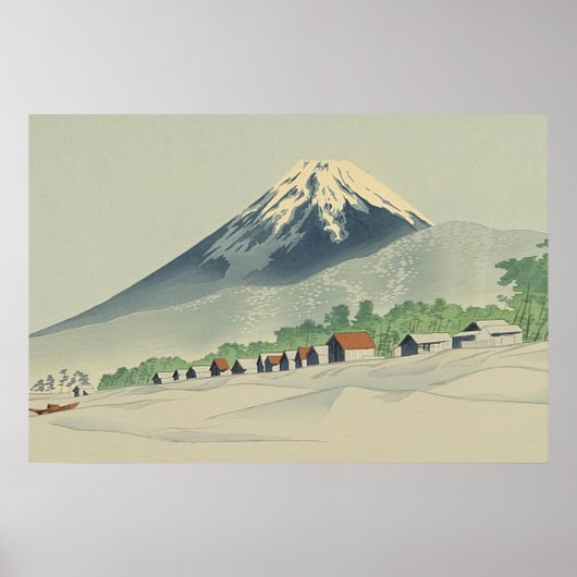 Tokuriki Tomikichiro 36 Uitzichten Fuji Art Japan Poster (Voorkant)