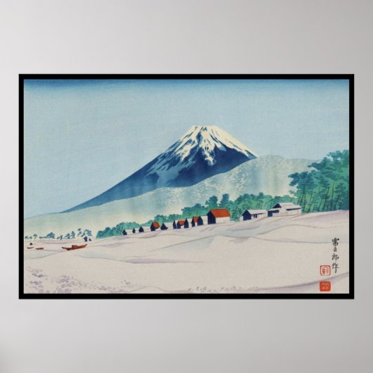 Tokuriki Tomikichiro 36 Uitzichten Fuji Art Japan Poster (Voorkant)