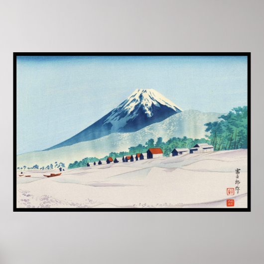 Tokuriki Tomikichiro 36 Uitzichten Fuji art japan Poster (Voorkant)