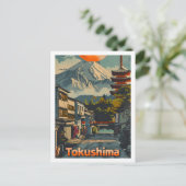 Tokushima Japan Beroemde Reisplaats Briefkaart (Staand voorkant)