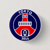 TOKYO2014 RONDE BUTTON 3,2 CM (Voorkant)