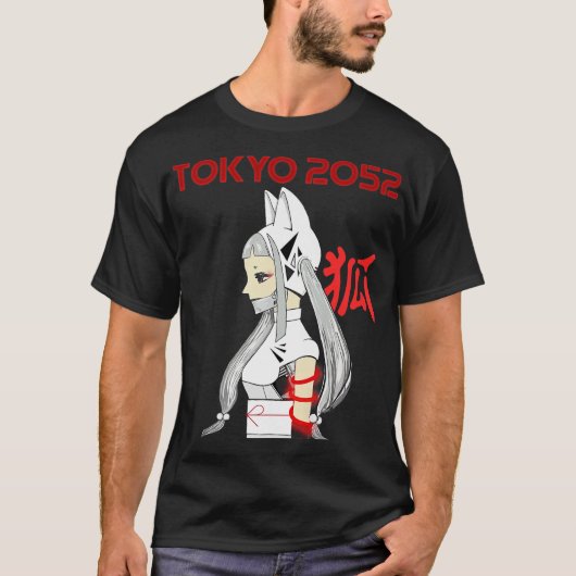 Tokyo 2052 2 Kitsune Shinobi 2 Premium T-Shirt (Voorkant)