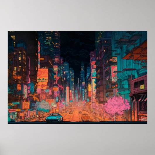 Tokyo Anime Poster in het centrum (Voorkant)