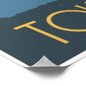 Tokyo Bay 's nachts Poster (Hoek)