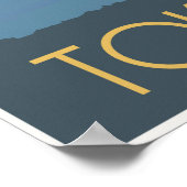 Tokyo Bay 's nachts Poster (Hoek)