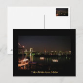 Tokyo Bridge uit Odaiba, Tokyo Japan Briefkaart (Voorkant / Achterkant)