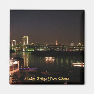 Tokyo Bridge van Odaiba, Tokyo Japan Magneet